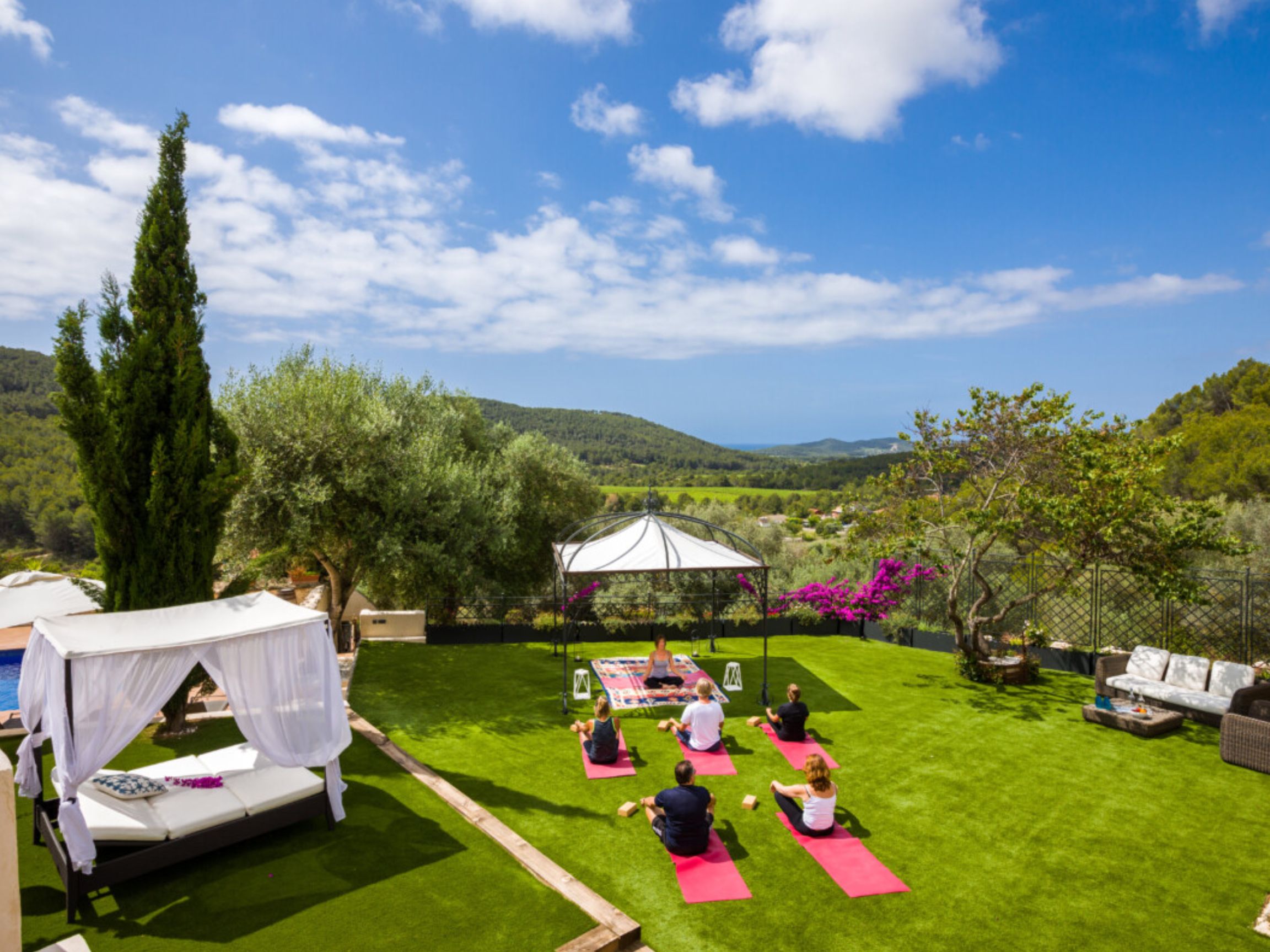 People Meditating at Can Mercer de la Penya People Meditating at Can Mercer de la Penya