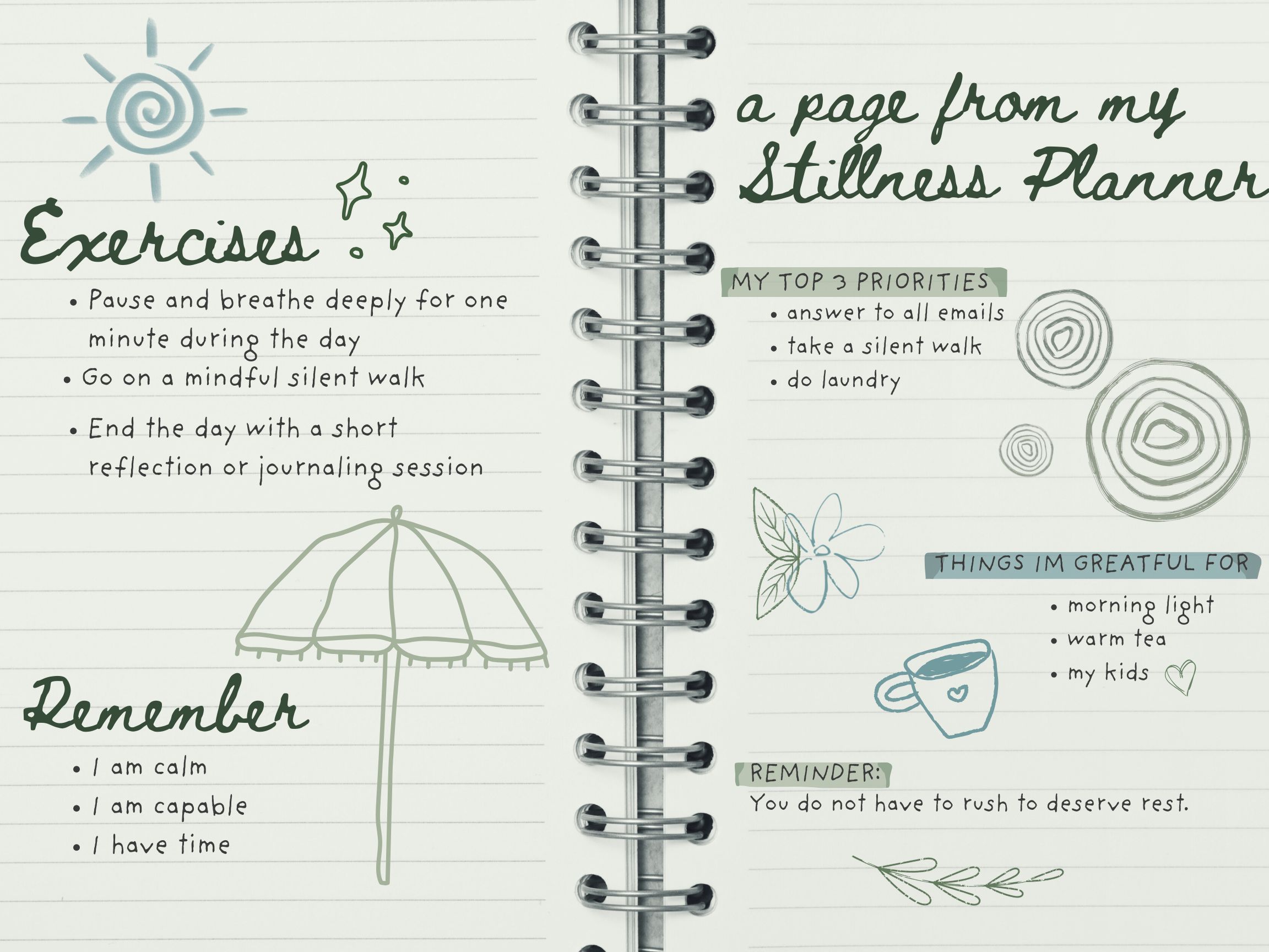 stillness planner