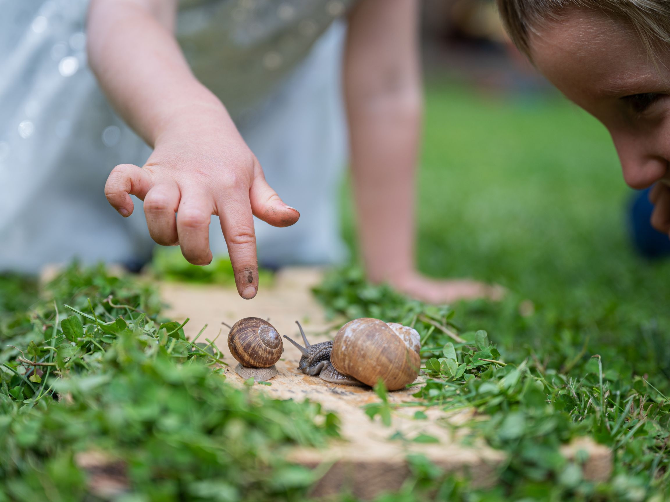 Niños siendo curiosos 